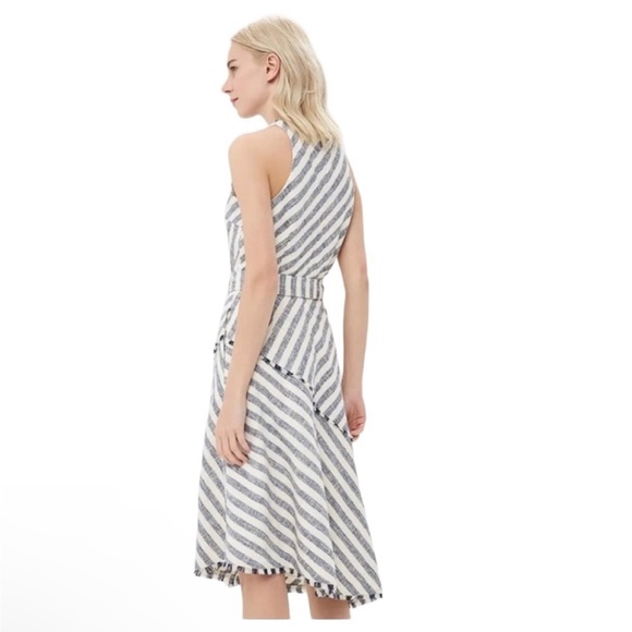 NWOT A-Symmetrical Striped Dress - Picture 2 of 7